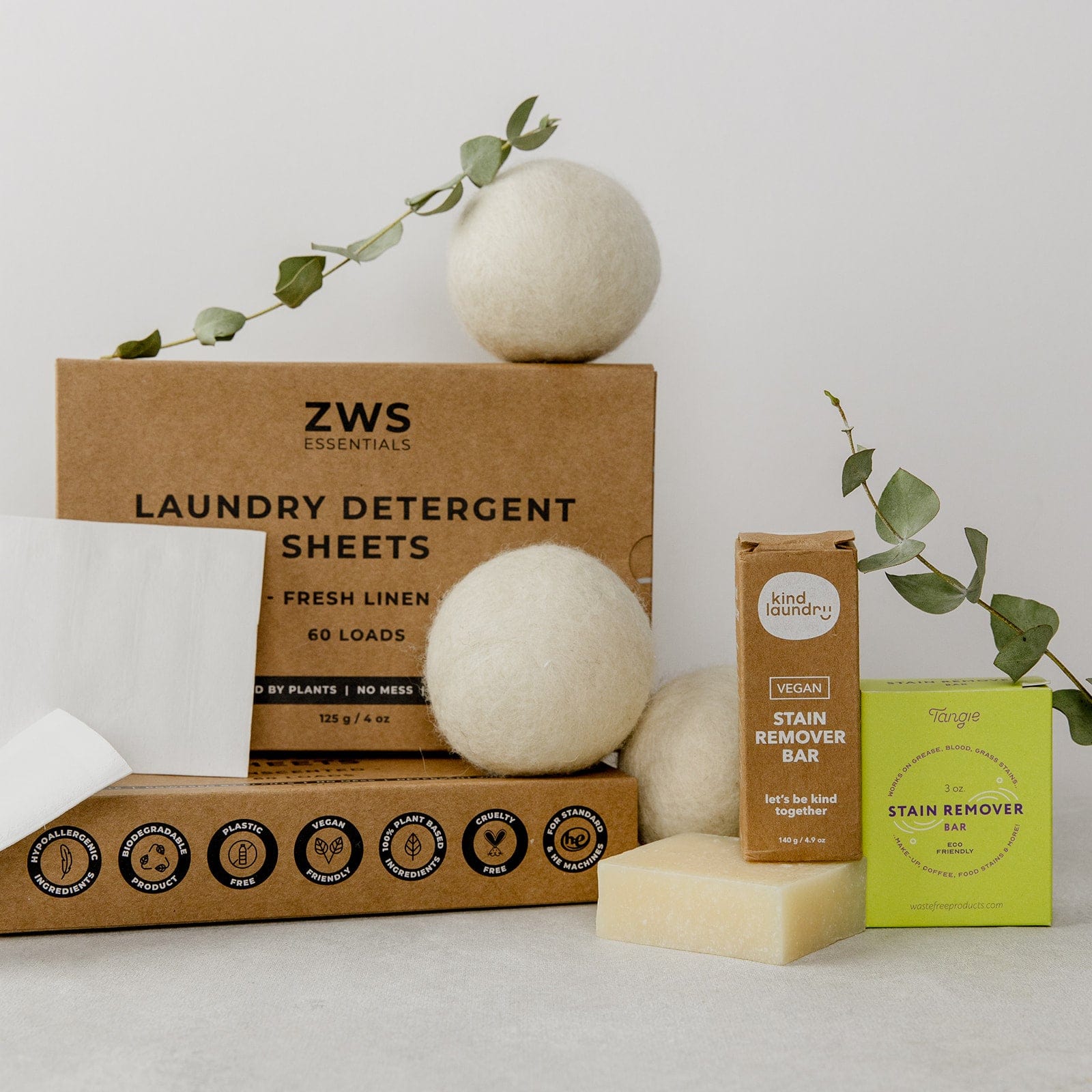 Laundry Detergent Sheets - Zero Waste Laundry Detergent, Eco-Friendly, Plant Based, Allergen-Free, 60 Loads