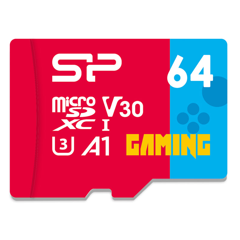 Silicon Power 64GB-1TB 우수한 UHS-1(U3) V30 A1 게임용 MicroSD 메모리 카드(어댑터 포함)