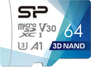 シリコンパワー 64GB-1TB 優れた UHS-1(U3) V30 A1 MicroSD メモリカード (アダプター付き)