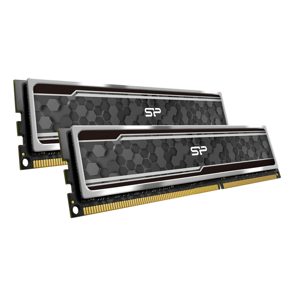 Silicon Power DDR4 RAM 16GB (2x8GB) Turbine 3200MHz (PC4 25600) 288-pin  CL16 1.35V UDIMM Desktop Memory Module (SP016GXLZU320BDA)