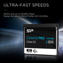 シリコンパワー 128GB-512GB CFast2.0 3500X CinemaPro CFX310 CFast カード