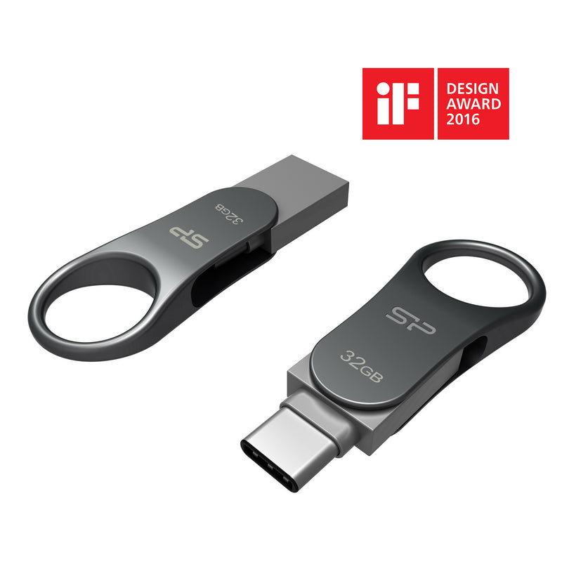 SiliconPower(シリコンパワー) USB 3.1対応 Type-C USBメモリ 32GB(ホワイト) Mobile C10 SP032GBUC3C10V1W 返品種別A