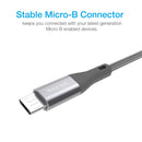 Silicon Power Micro-B USB 3.3 FT (1M) Nylon Charging Cable-Pink