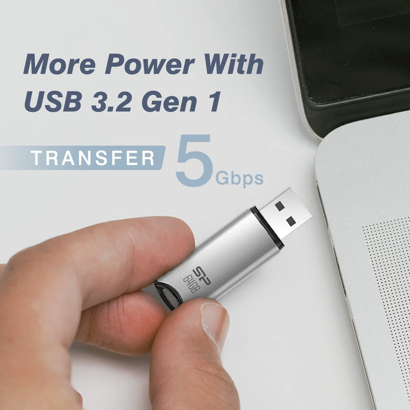Silicon Power Marvel M02 32GB-128GB USB 3.2 Gen 1/ USB 3.0 Flash Drive