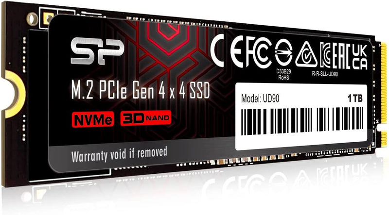 Silicon Power UD90 250GB-4TB PCIe Nvme Gen4x4 M.2 2280 Internal Solid State Drive
