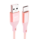 Silicon Power Micro USB-B 3.3 FT (1M) Nylon Charging Cable-Pink